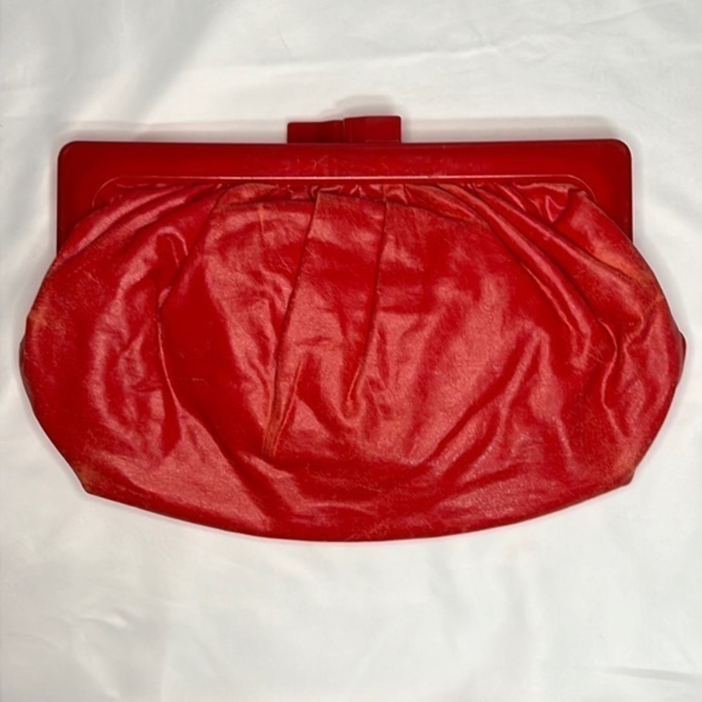 Vintage Red Clutch Purse
